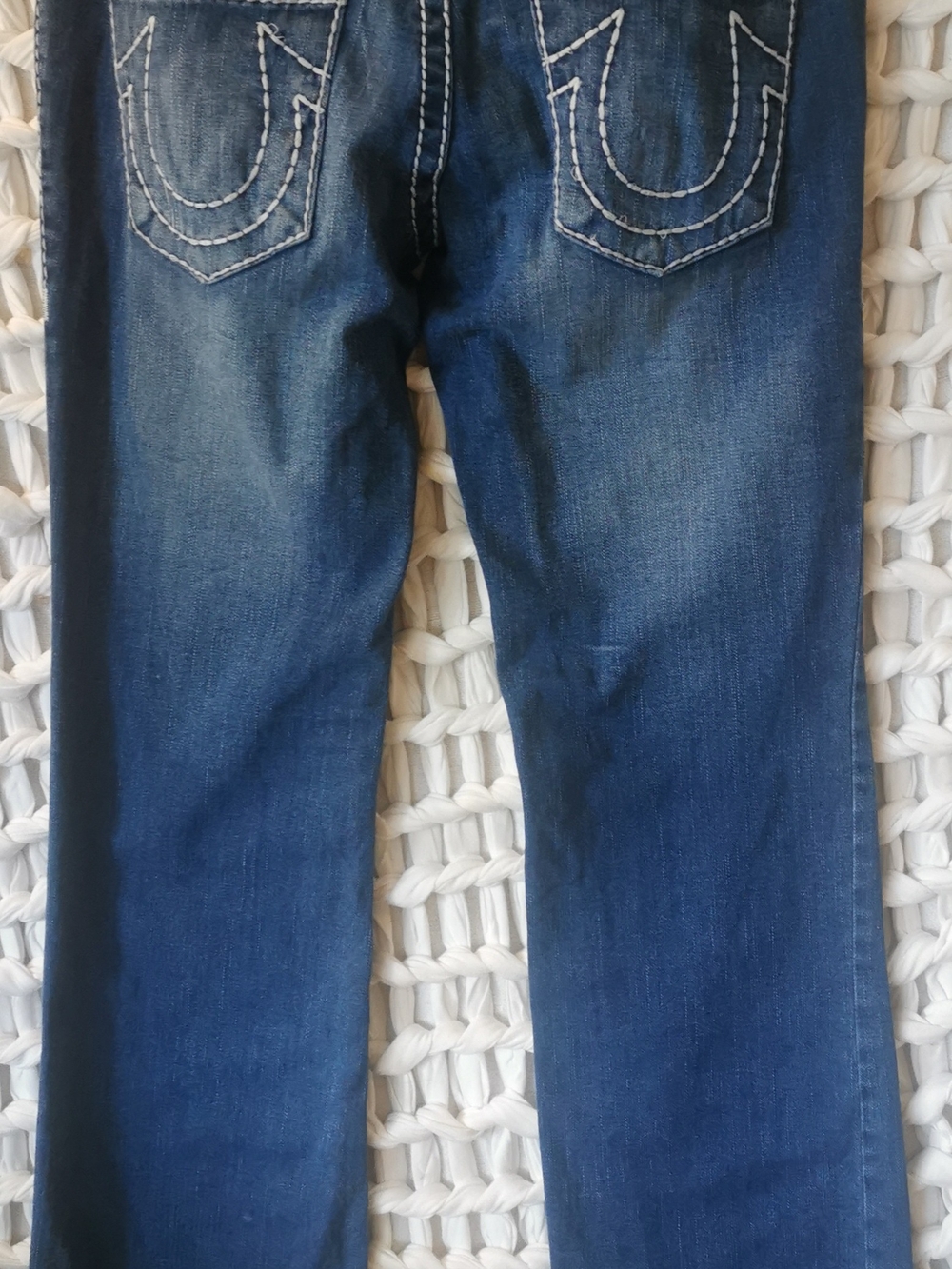 Vintage True Religion Billy Super T Low Rise Contrast Stitch Jeans USA 31 - Picture 7 of 9